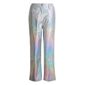 AmyLynn Womens/Ladies Lupe Metallic Straight Pants / Metallic